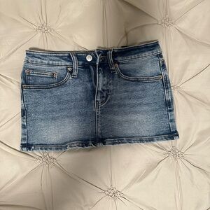 Fashion Nova Mini Denim Skirt